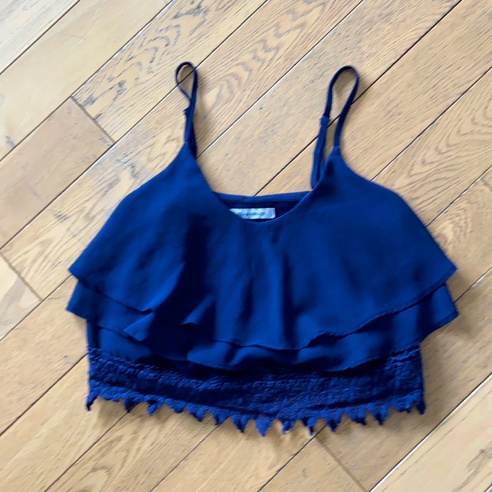 Tiered ruffle tank